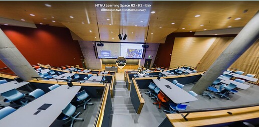 Image of R2, a group based learning theatre at NTNU